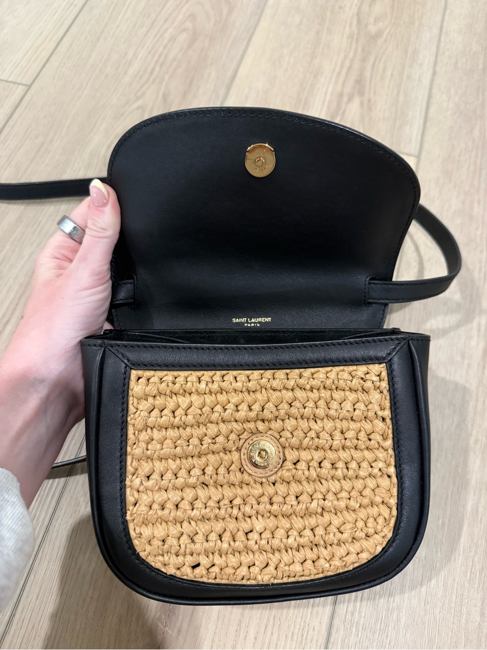 Saint Laurent Raffia Kaia Bag - Picture 5 of 9